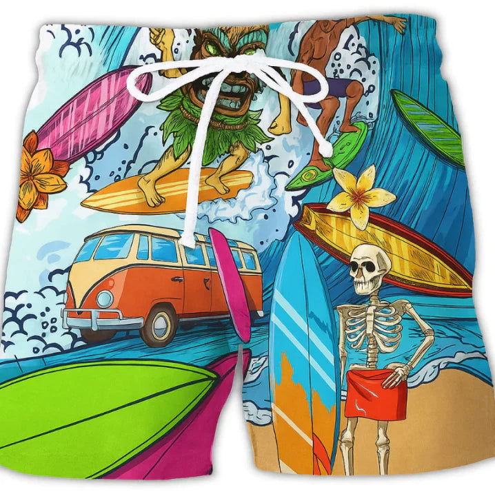 Herren Bedruckte Surf-Boardshorts | Sommer