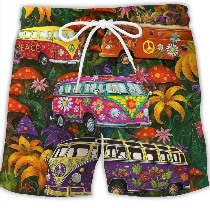Herren Bedruckte Surf-Boardshorts | Sommer