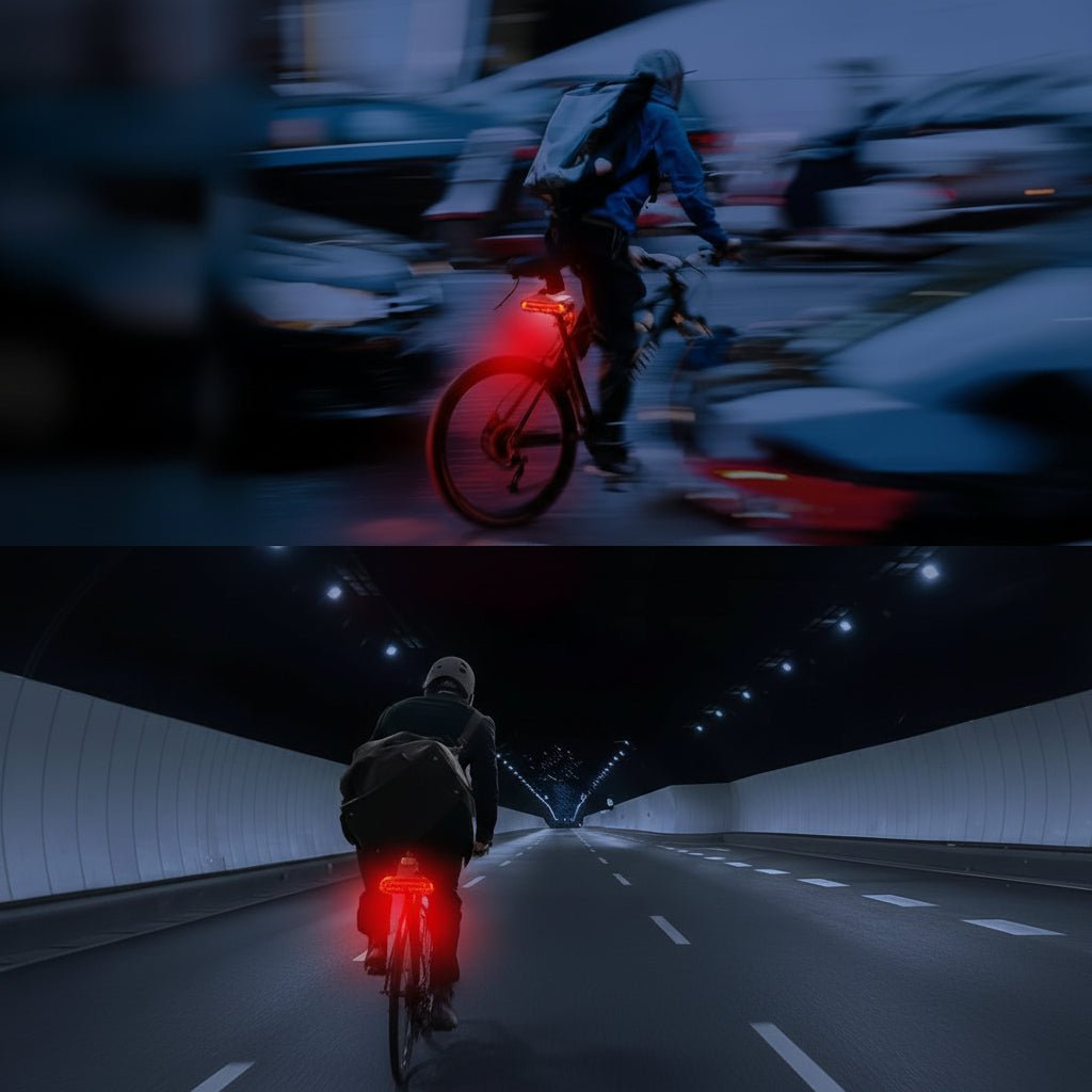 Intelligentes Fahrrad-Rücklicht mit Alarmfunktion
