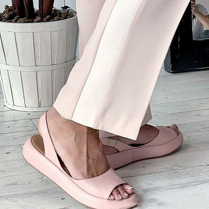 Damen Offene Zehen Slingback-Sandalen | Lässig