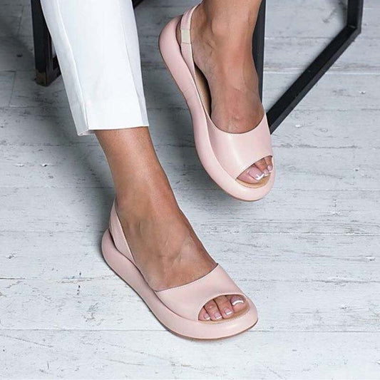 Damen Offene Zehen Slingback-Sandalen | Lässig