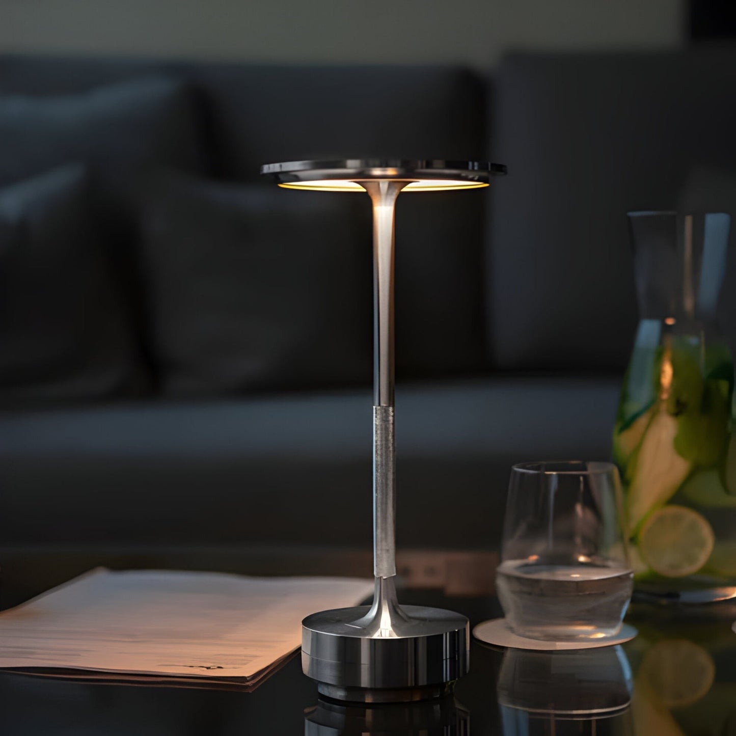 Kabellampe mit Akku für das Wohnzimmer | Vielseitige Schreibtischlampe