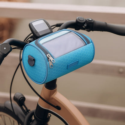Wasserdichte Fahrradledertasche mit Touchscreen