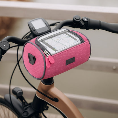 Wasserdichte Fahrradledertasche mit Touchscreen