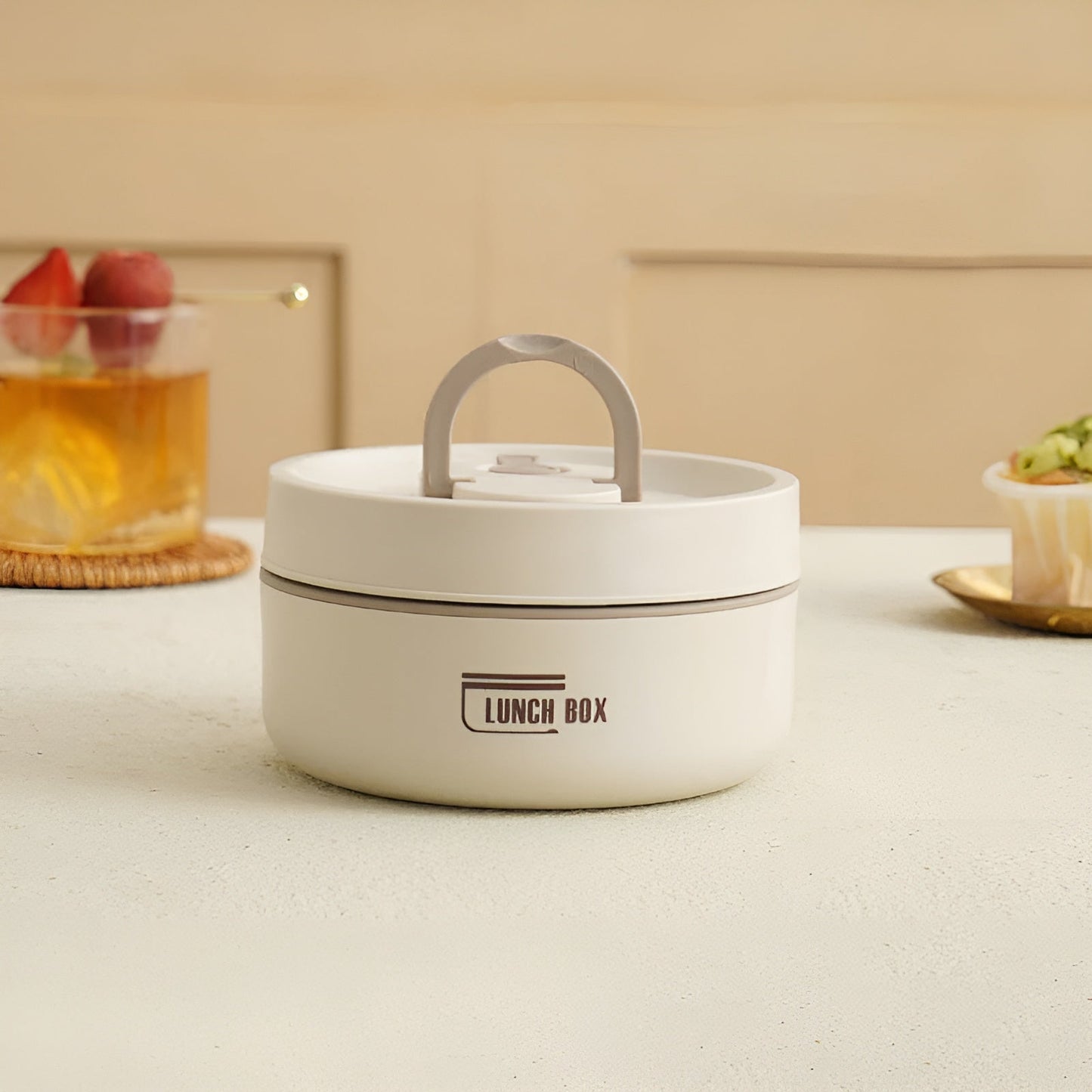 Isolierte Lunchbox mit mehrschichtigen Fächern und auslaufsicherem Design | Mit Tragetasche