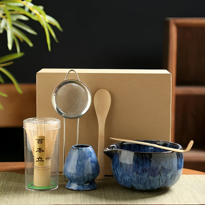 Traditionelles Matcha-Tee-Set – 6-teiliges Zubehörset für authentische Zubereitung | Premium-Qualität