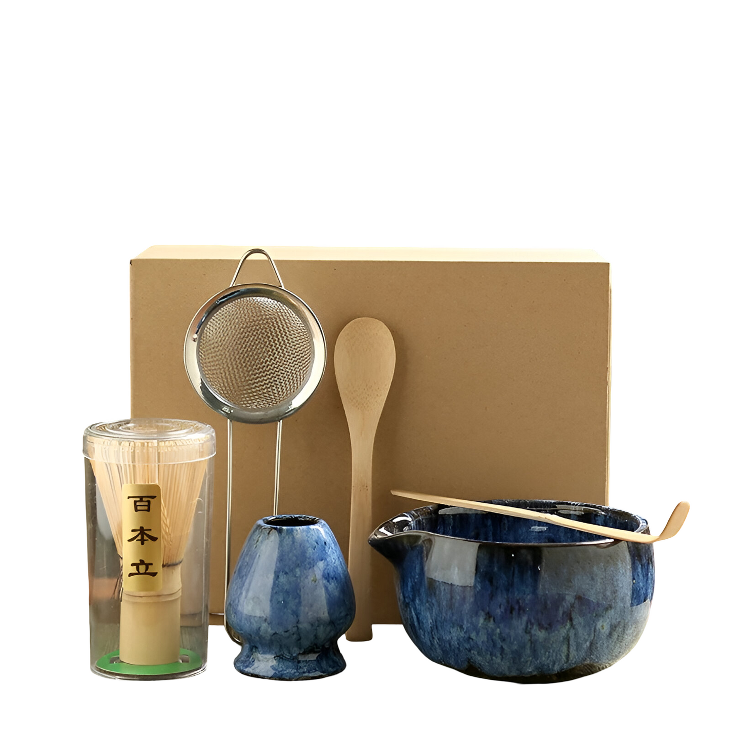 Traditionelles Matcha-Tee-Set – 6-teiliges Zubehörset für authentische Zubereitung | Premium-Qualität