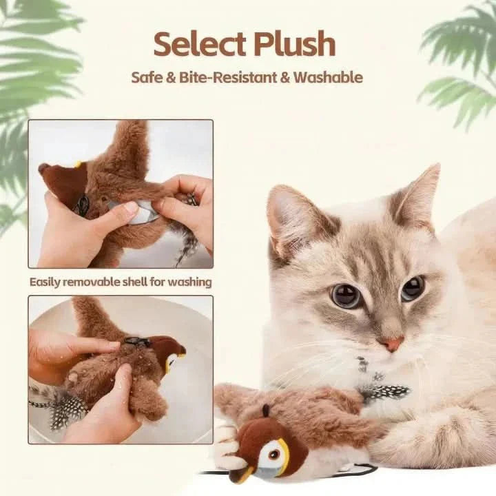 Interaktives Plüschtier für aktive Katzen