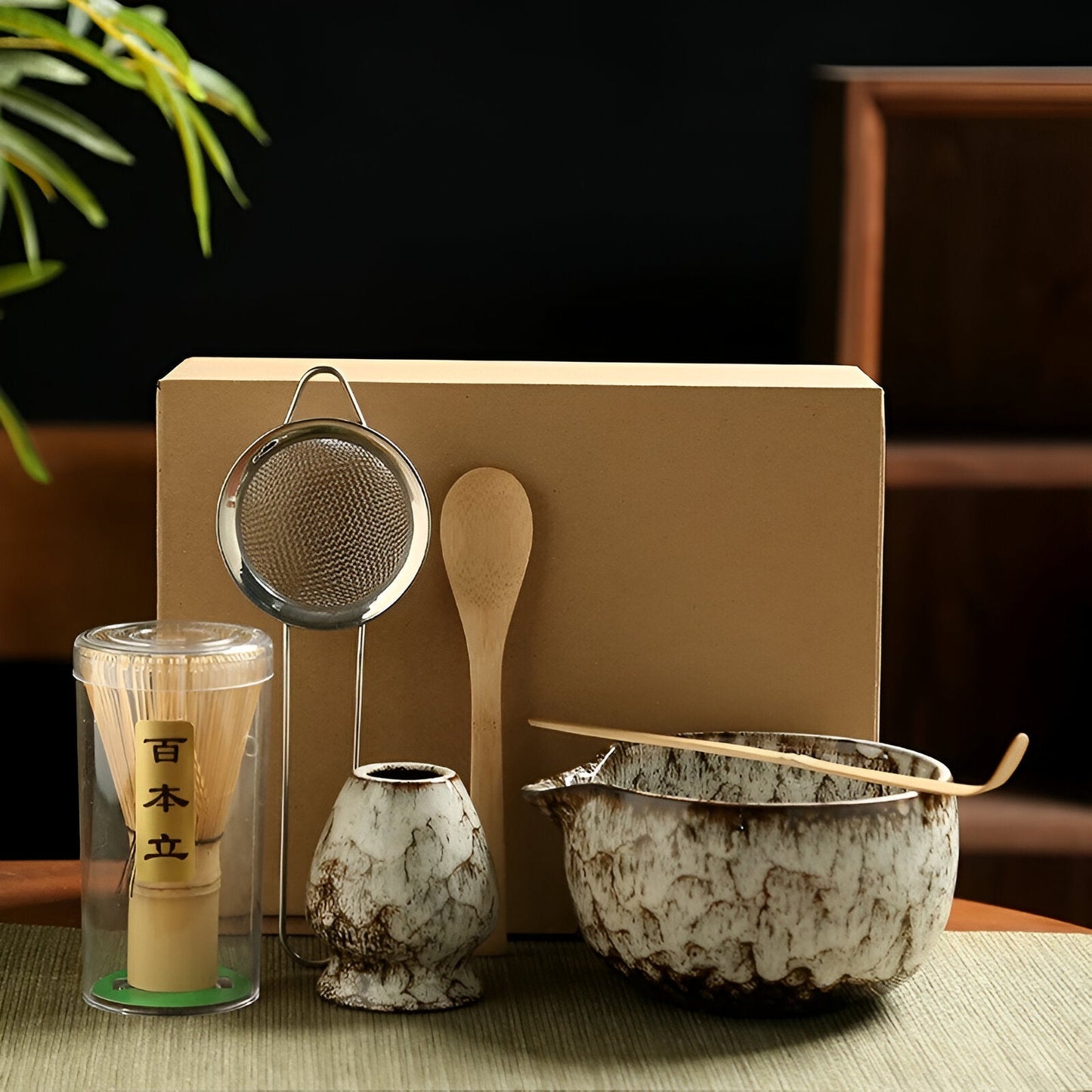Traditionelles Matcha-Tee-Set – 6-teiliges Zubehörset für authentische Zubereitung | Premium-Qualität