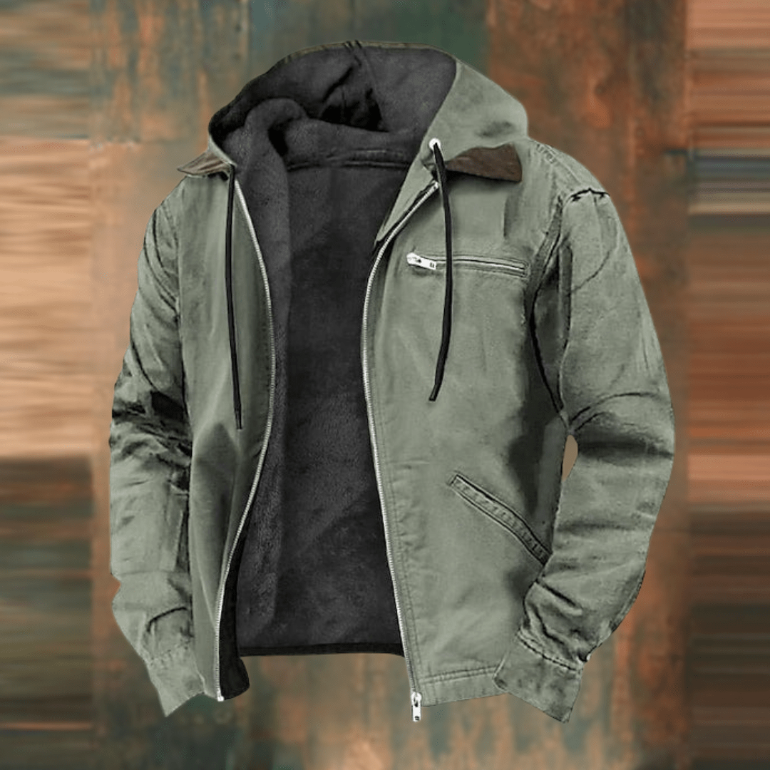Men's Hooded Bomber Jacket | Zip Type