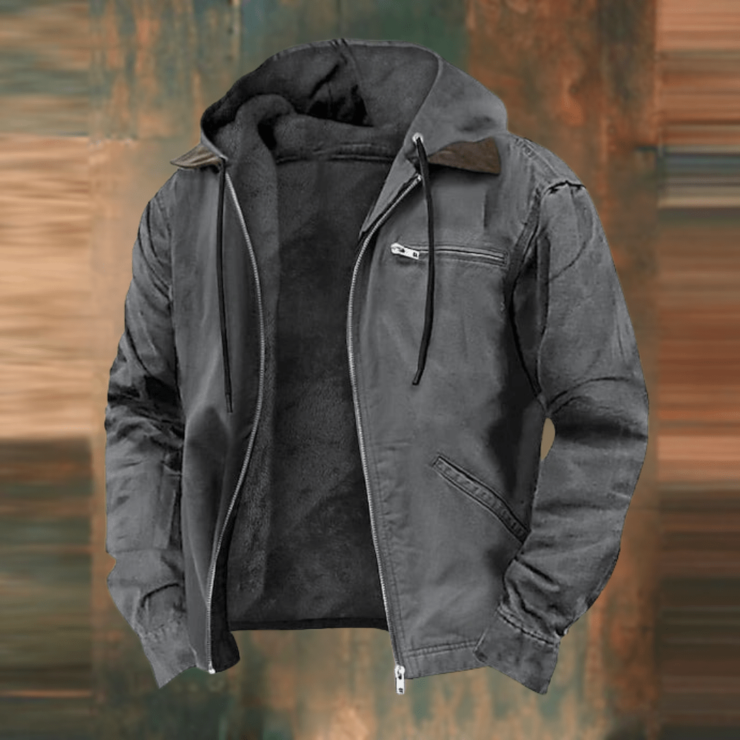 Men's Hooded Bomber Jacket | Zip Type