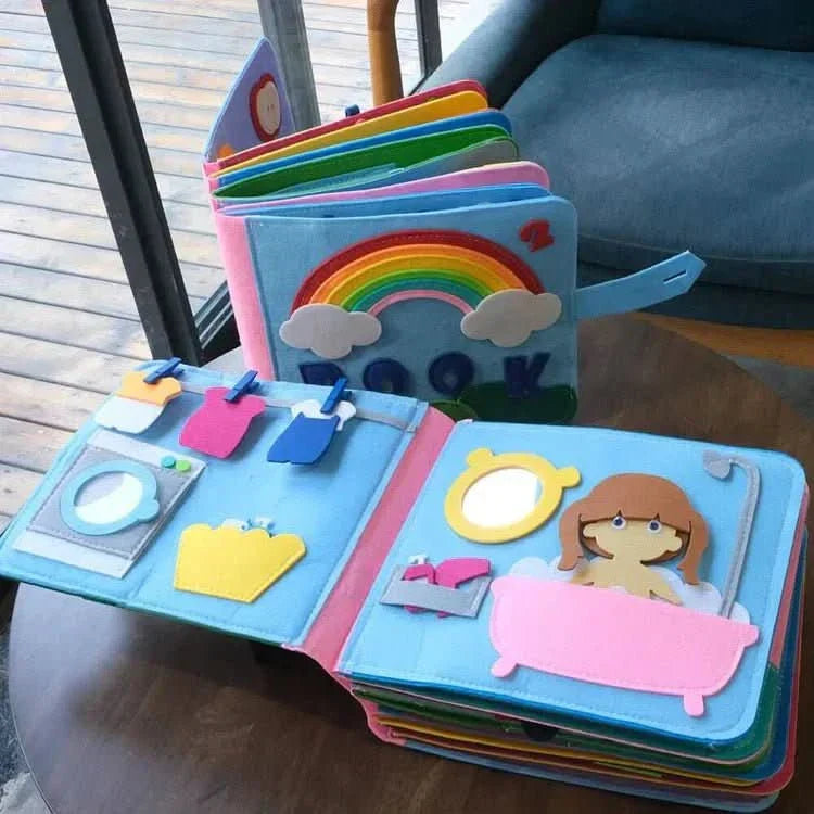 Montessori-inspiriertes Lernbuch für Kinder | Interaktive Geschichten und Bildungsaktivitäten