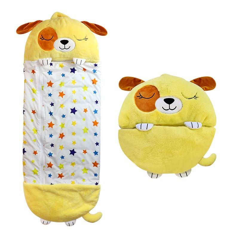 2-in-1 Plüschspielzeug Schlafsack für Kinder