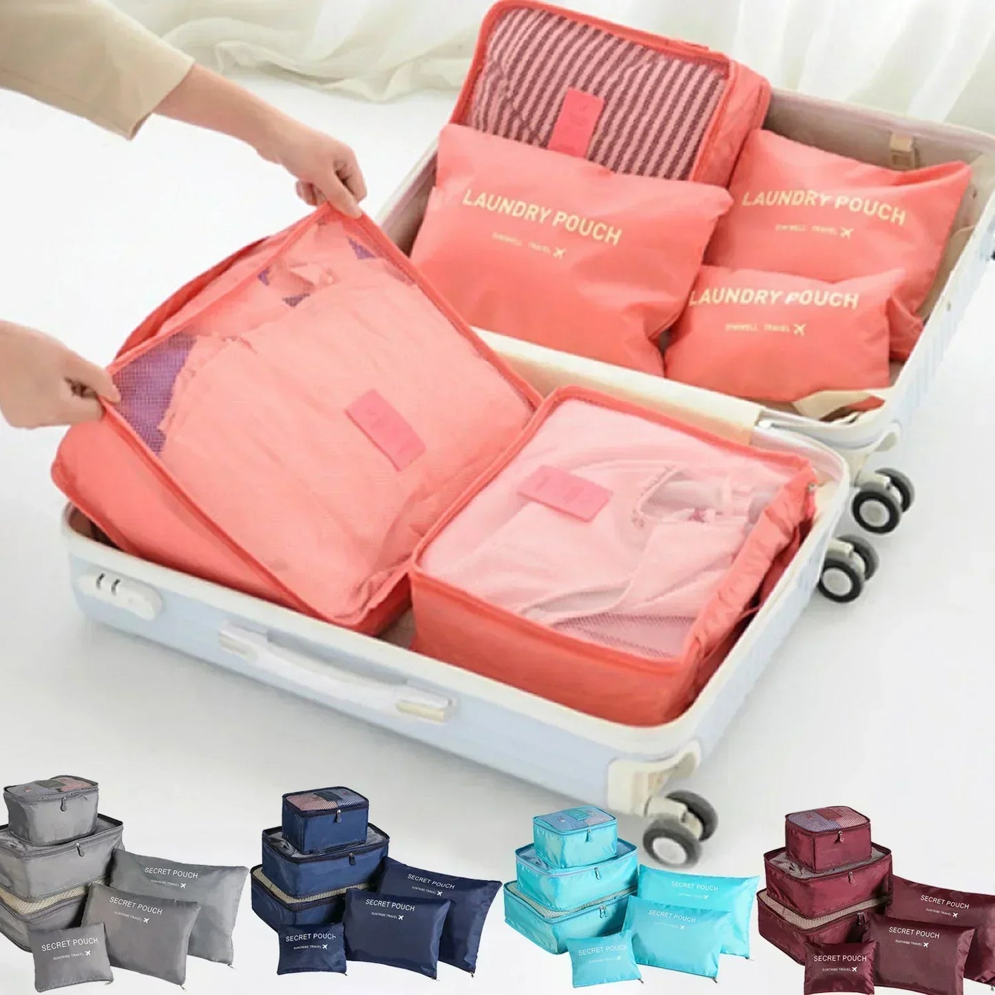 Packwürfel | Kofferorganizer | Reisetaschen-Set für Organisation und Klarheit