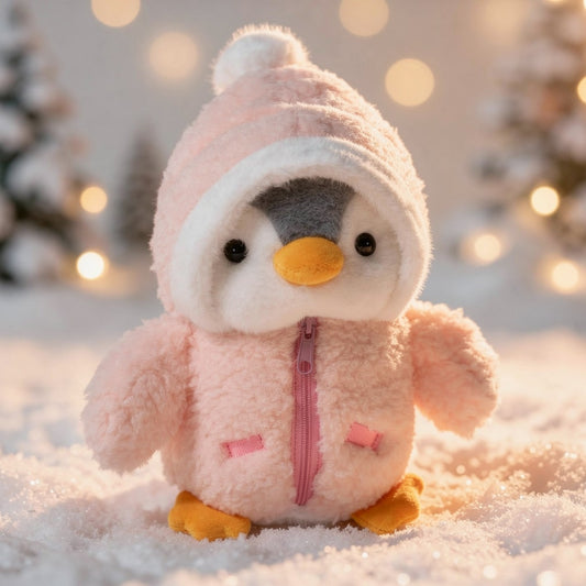 Süßes Pinguin-Kuscheltier | Niedliches Plüschtier für Kinder und Babys