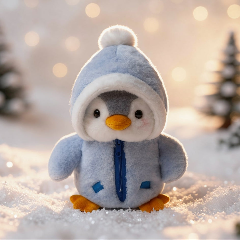 Süßes Pinguin-Kuscheltier | Niedliches Plüschtier für Kinder und Babys