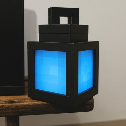 Drahtlose Tischlampe | Nachttischlicht | Innenwandleuchte | Pixel-inspiriertes Design
