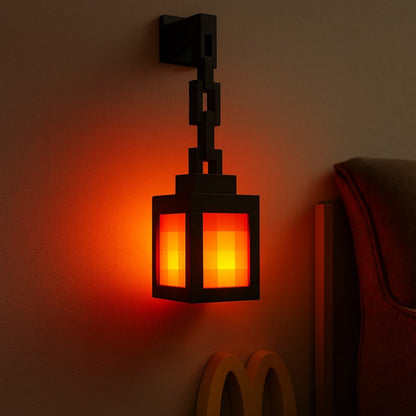 Drahtlose Tischlampe | Nachttischlicht | Innenwandleuchte | Pixel-inspiriertes Design