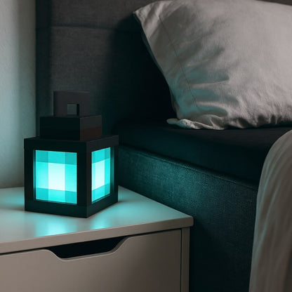 Drahtlose Tischlampe | Nachttischlicht | Innenwandleuchte | Pixel-inspiriertes Design