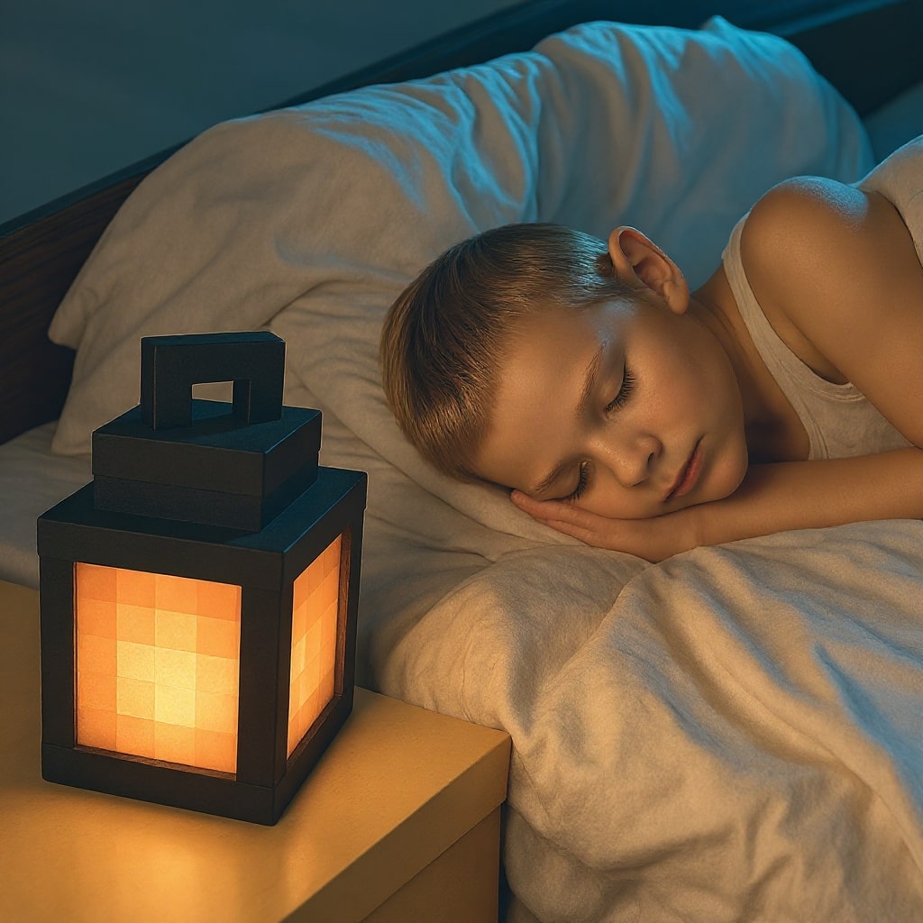 Drahtlose Tischlampe | Nachttischlicht | Innenwandleuchte | Pixel-inspiriertes Design