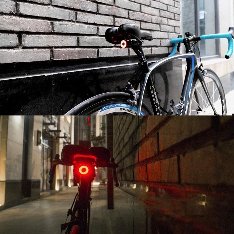 Rück- und Bremslicht für Fahrräder und Rennräder mit 6 Modi und Akku