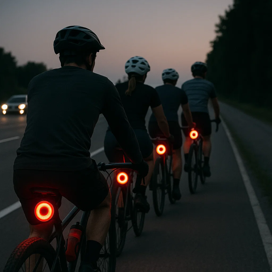Rück- und Bremslicht für Fahrräder und Rennräder mit 6 Modi und Akku