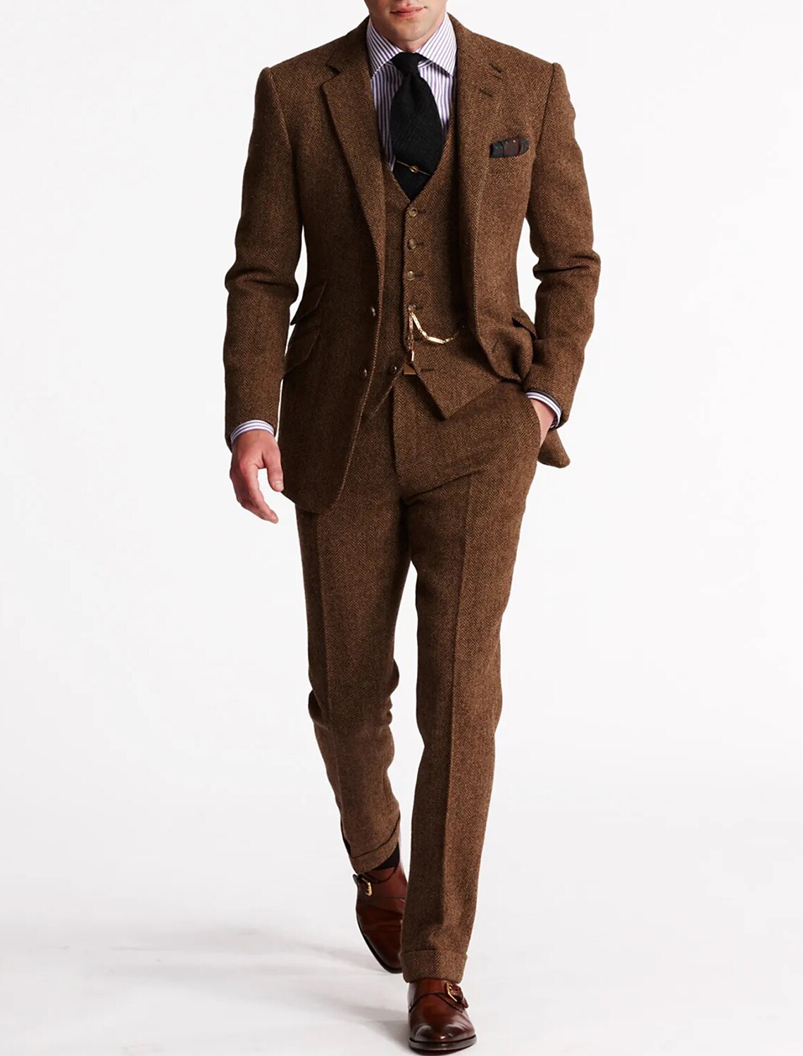 Herren Tweed Smokinganzug | Komplett