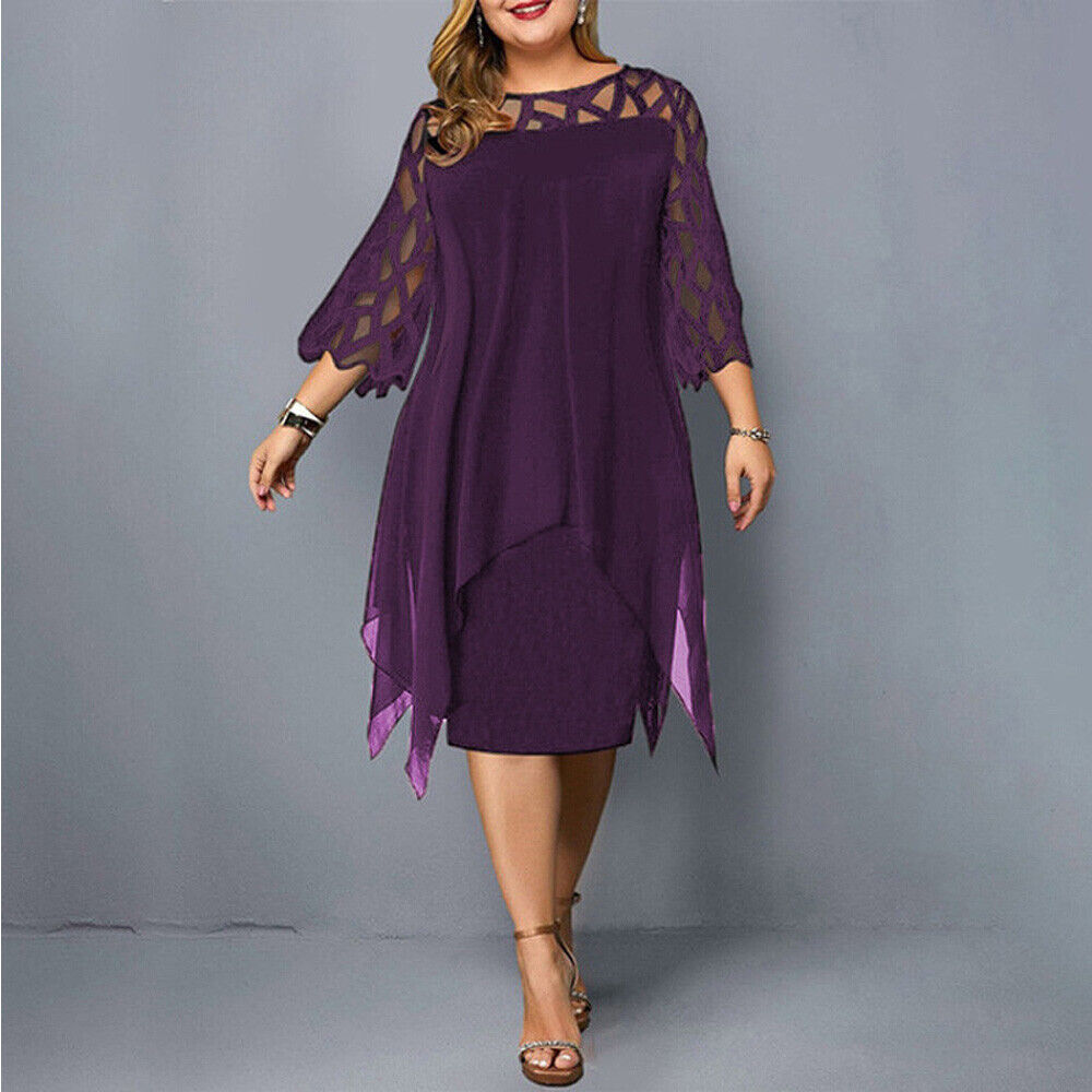 Plus-Size Midi-Kleid für den Herbst