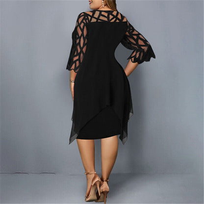 Plus-Size Midi-Kleid für den Herbst
