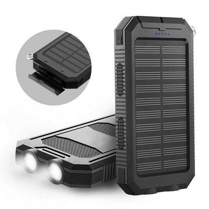 20000mAh Wasserdichte Solar Power Bank - Externer Ladegerät
