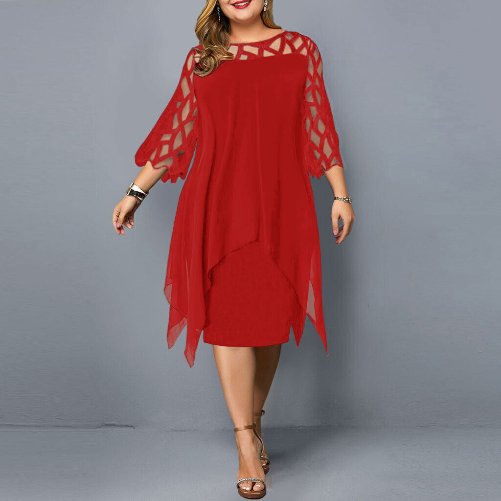 Plus-Size Midi-Kleid für den Herbst