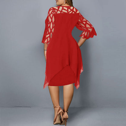 Plus-Size Midi-Kleid für den Herbst