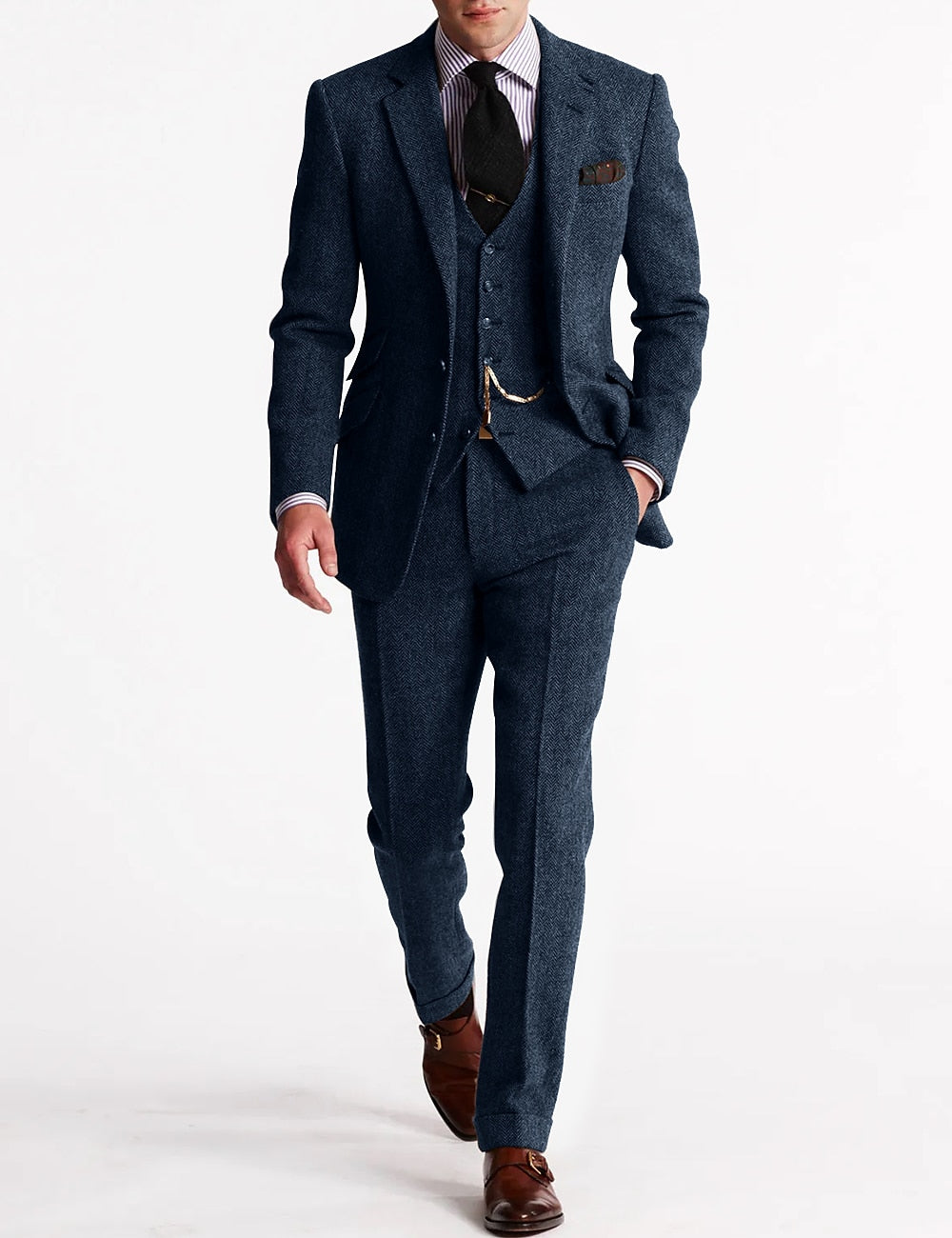 Herren Tweed Smokinganzug | Komplett