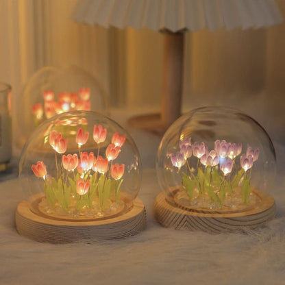 Warme Licht Tulpen Nachtlicht für Kinderzimmer und Schlafzimmer