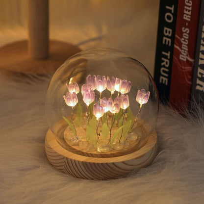 Warme Licht Tulpen Nachtlicht für Kinderzimmer und Schlafzimmer