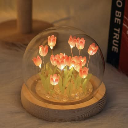 Warme Licht Tulpen Nachtlicht für Kinderzimmer und Schlafzimmer
