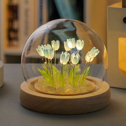 Warme Licht Tulpen Nachtlicht für Kinderzimmer und Schlafzimmer