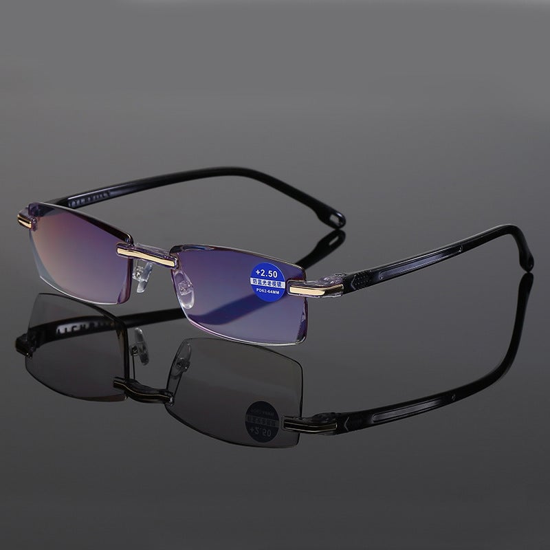 Intelligente Lesebrille mit Gleitsichtgläsern | Ultraleichtes Design & Blaulichtfilter | Geeignet für Nah- & Fernsicht | Titan TR90 Rahmen