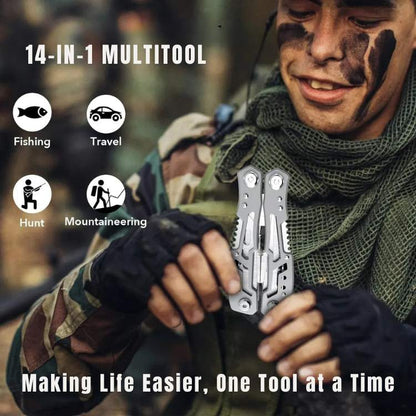 24-Tool Multifunktionaler Edelstahl-Drahtschneider