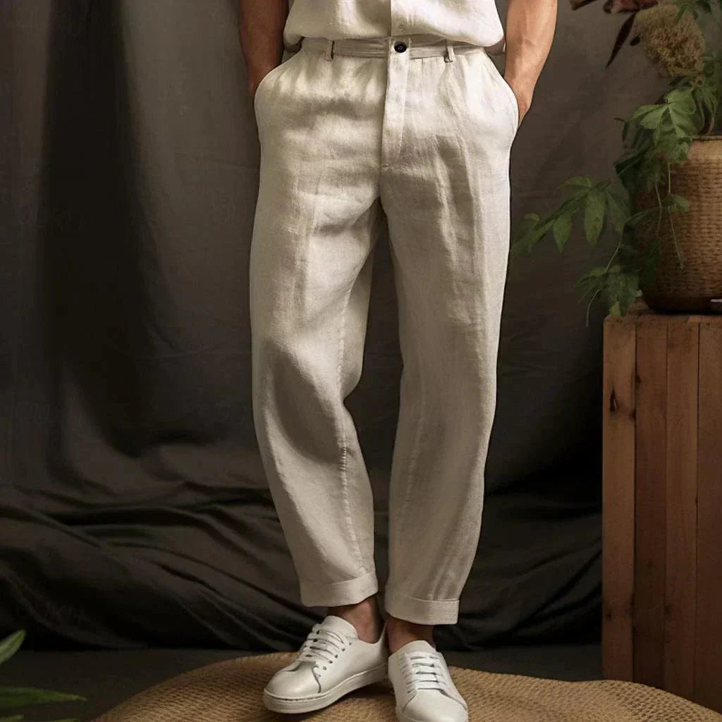 Herren Lässig Hose | Leinen