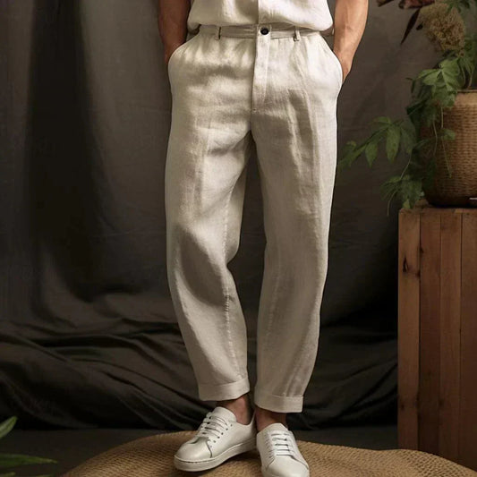 Herren Freizeit-Hosen | Leinen