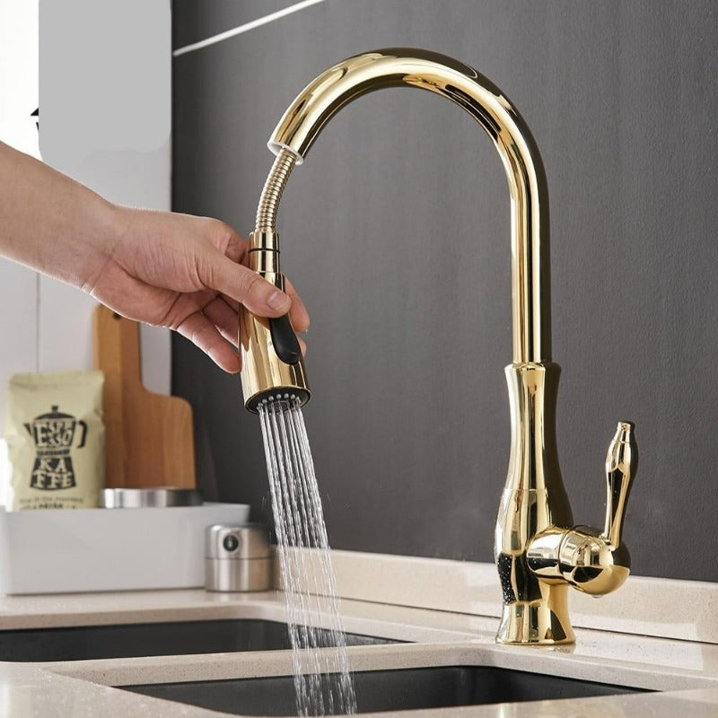 Ausziehbarer Küchenwasserhahn | Spültischarmatur | Küchenarmatur