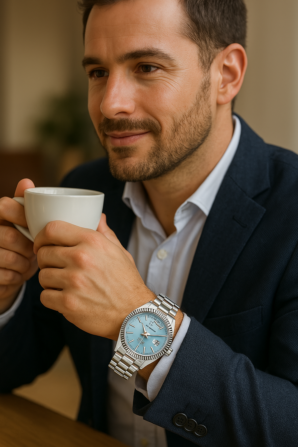 Premium Herren Automatik Uhr – Edelstahl, Selbstaufzug, Kalenderfunktion – Vielseitiger Stil für jeden Anlass