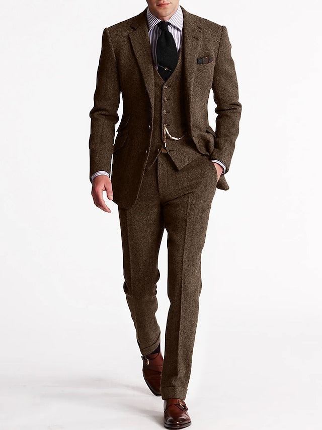 Herren Tweed Smokinganzug | Komplett